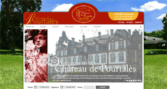 Desktop Screenshot of chateau-pourtales.eu